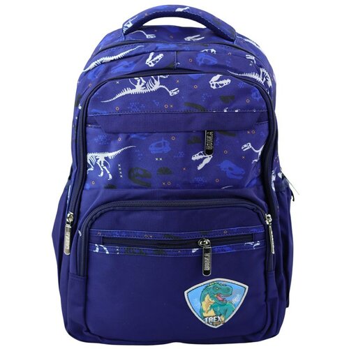  ruksak s printom dinosaura T-REX 20L - tamno plavi Slike