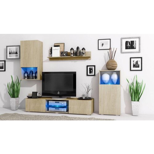  Dnevni regal ADO sonoma mat Cene