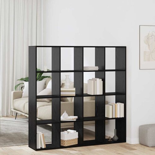 vidaXL Ormarić za knjige Crni hrast 137.5 x 29 x 137.5 cm Cijene