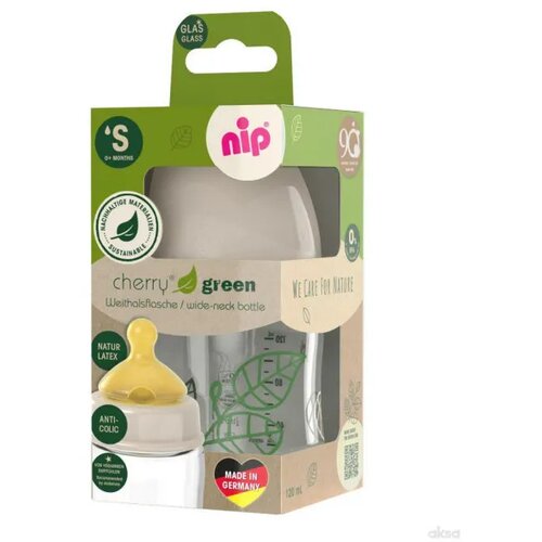 Nip Green staklo flašica bež 120ml 0m+, S protok Cijene