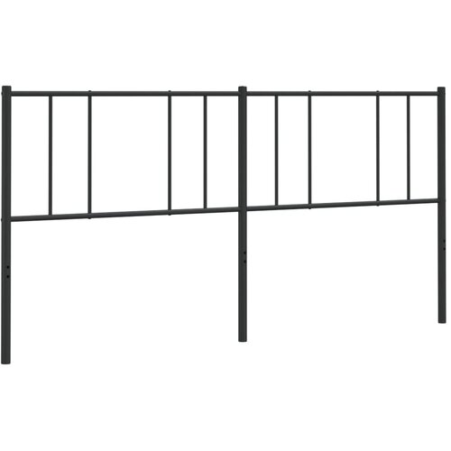  Metalno zamjensko uzglavlje crno 200 cm Slike