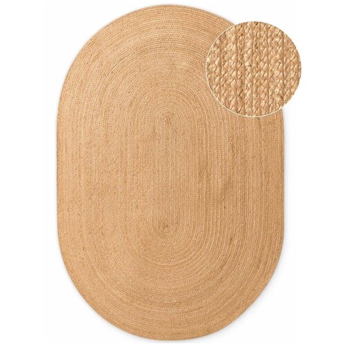 Hanse Home Obojestranska/ročno tkana preproga iz jute v naravni barvi 160x230 cm Braided &ndash; Cene