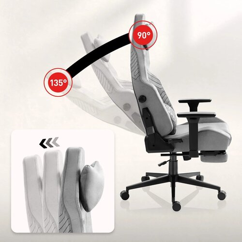 Huzaro Force 8.1 Grey Gaming Chair Slike