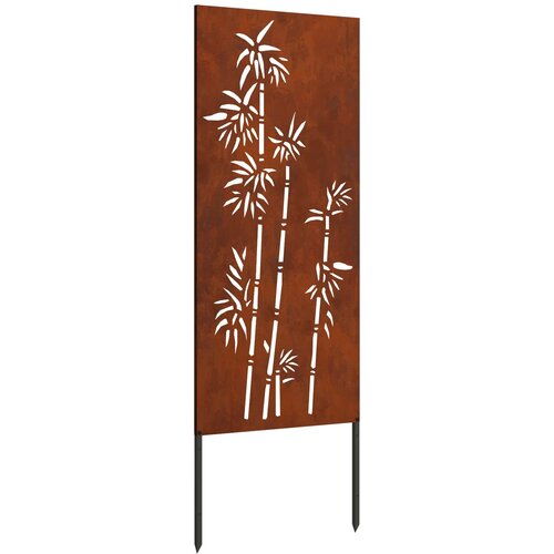 VidaXL Zaslon za zasebnost v vrtu Cvetlični Rjav 50 x 140 cm, (5000207459) Slike