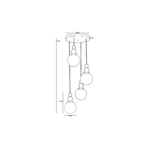 Opviq luster 2612307, crni Slike