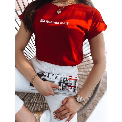 DStreet Women's T-shirt SENIORITY red Slike