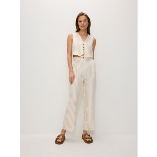 Reserved - LADIES` TROUSERS - krem Cijene