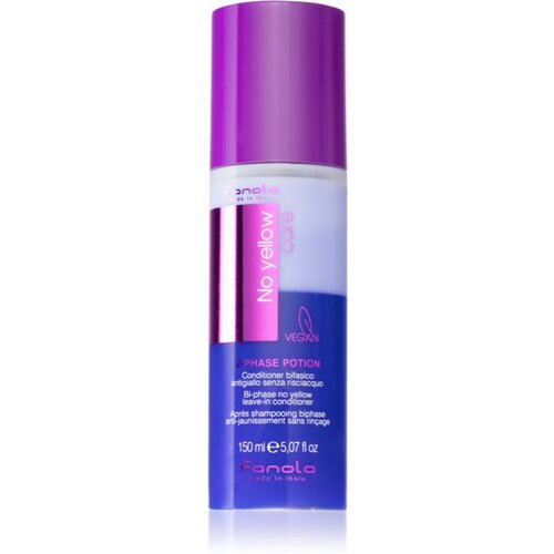 Fanola No Yellow 2 phase potion balzam brez spiranja za blond lase in lase s prameni 150 ml Slike