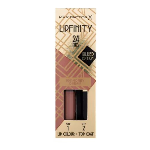 Max Factor Lipfinity 24HRS Lip Colour dolgoobstojna šminka z balzamom 4.2 g Odtenek 008 honey dream