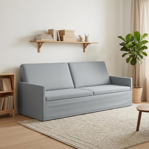 SOFA za 3 osobe Svjetlosiva 220 x 81 x 82 cm Tkanina Cene