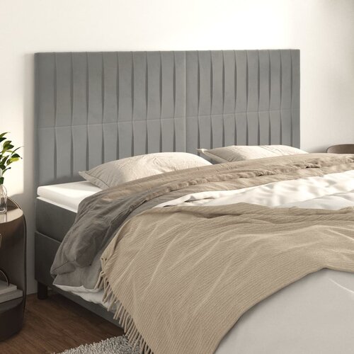  Uzglavlje svijetlosivo 160x5x118/128 cm bar&scaron;unasto Cijene