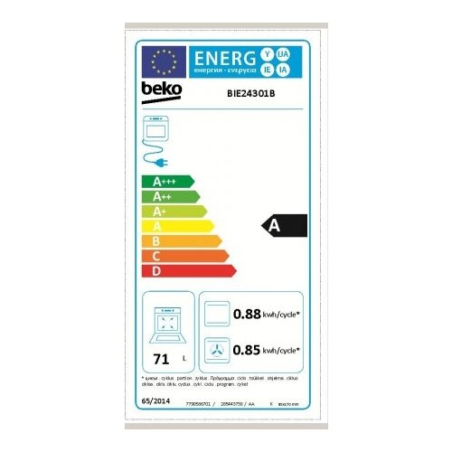 Beko BIE 24301 B ugradna rerna Slike