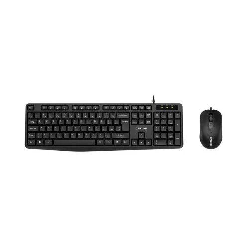 Canyon SET-1 EN Keyboard+Mouse Wired Black CNE-CSET1 Cijene