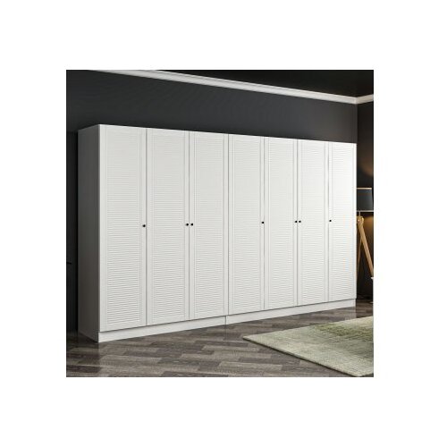 Hanah home Kale Mebran 8426 Ormar, 315x210x52cm, Bijeli Slike