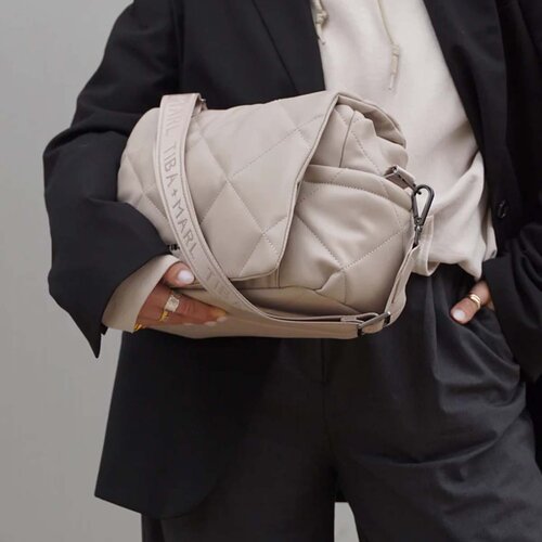Tiba+Marl torba za previjanje nova eco compact quilted faux oyster Slike