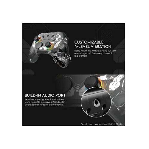 Fantech joypad wireless WGP15 eos pro multiplatform rgb crni Slike