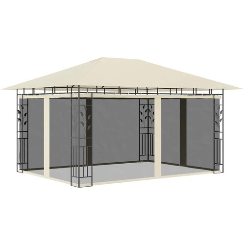  Sjenica s mrežom protiv komaraca 4 x 3 x 2,73 m krem 180 g/m&sup2; Cijene
