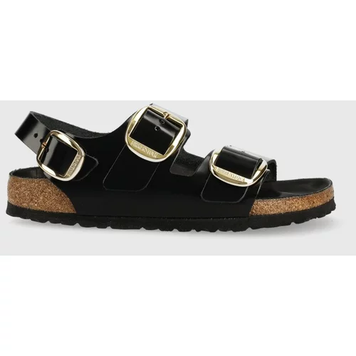 Birkenstock Kožne sandale Milano za žene, boja: crna, 1024211