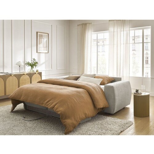 Bobochic Paris Bež sofa za spavanje/sklopiva od &amp;scaron;enila 220 cm Hugo &amp;ndash; Slike