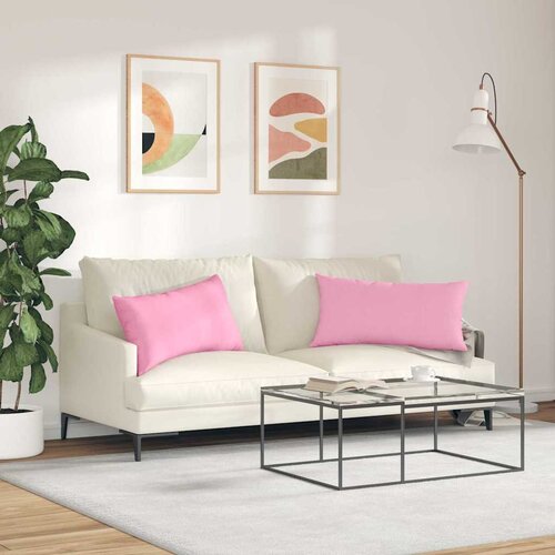 Jastučići za sofu 2 pcs Ružičasta 80 x 40 cm tkanina Slike