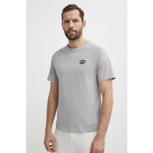Hummel Bombažna kratka majica hmlLGC KAI REGULAR HEAVY T-SHIRT moška, siva barva, 223989