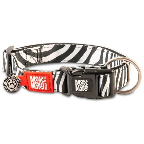 Max&amp;amp;Molly Ogrlica Smart ID Zebra, L &amp;ndash; 2,5 cm x 39-62 cm Slike