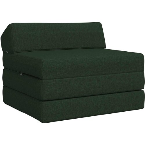 SOFA na razvlačenje Tamnozelena 200 x 70 x 10 cm Tkanina Slike