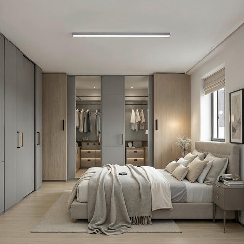 Lesnina XXXL stropna led-svetilka pure lines 110/3,8/3,9 cm Slike