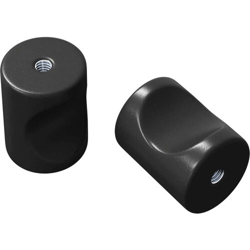  Kabinetski gumb 2 pcs Crna 18 x 23 mm Željezo Slike
