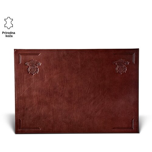 PRINC LEATHER Stona mapa preklop, 400x600mm, Braon Cene