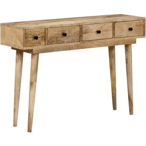 vidaXL Konzolna mizica 110x30x75 cm trden mangov les Cene