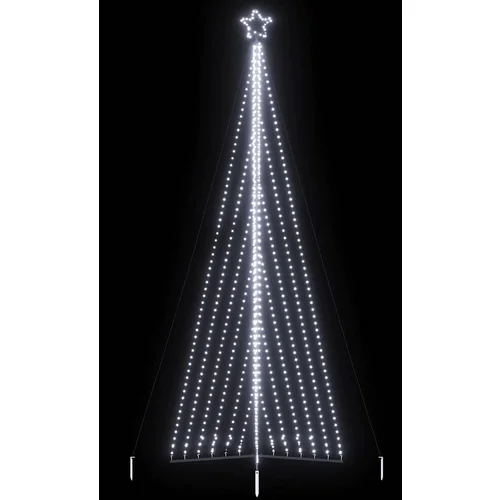 vidaXL Lučke za novoletno jelko 789 LED diod hladno bele 476 cm