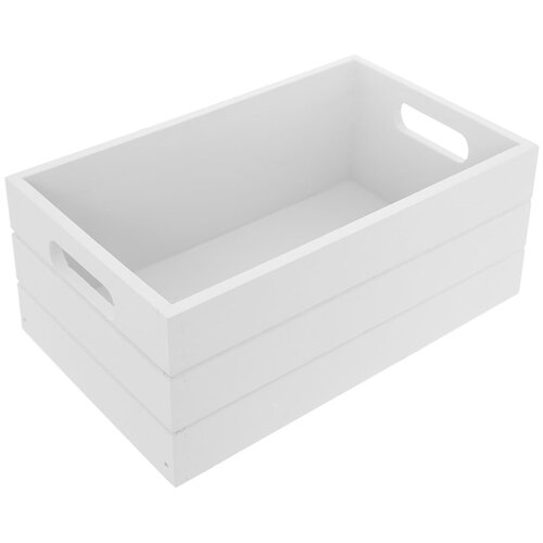Orion Bela lesena škatla za shranjevanje 36x26x15 cm – Cene