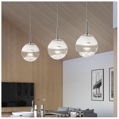 Eglo montio 1 visilica/3, led, 3x5w, krom/staklo prozirno Cijene