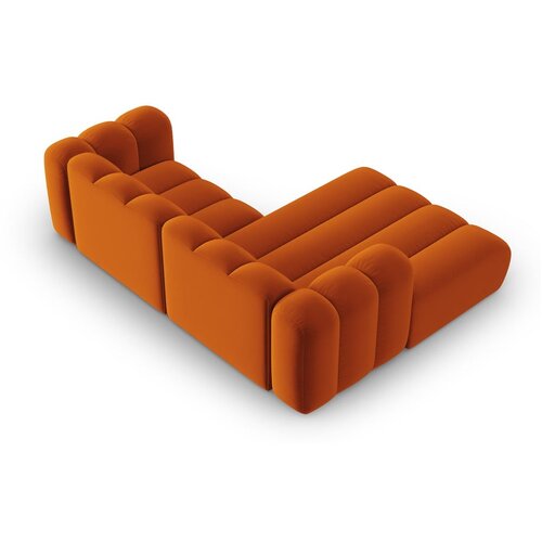 Micadoni Home Oranžna kotna sedežna garnitura (levi kot) Lupine &amp;ndash; Slike