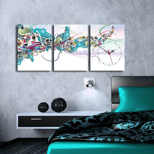 Wallity zidni sat 3P3040CS-51, 96x40 cm, 3 dela Cene