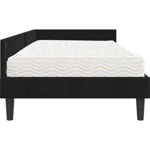  Kutni krevetni okvir s madracem Ostalo 2 pcs Crna Bar&amp;scaron;un Slike