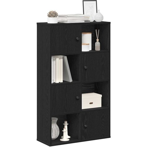 VidaXL Regal za knjige crni hrasta 60x24x101,5cm od konstruiranog drva Slike