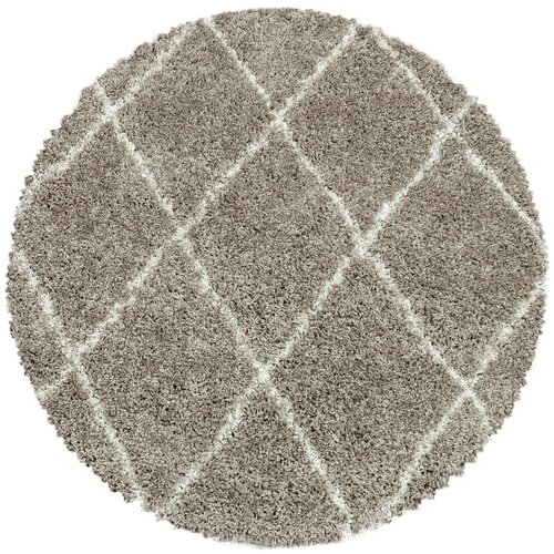 Ayyildiz Carpets Svetlo rjava okrogla preproga &amp;oslash; 200 cm Alvor &amp;ndash; Slike