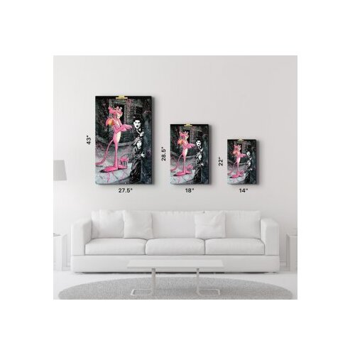 WALLXPERT SPR-1111 - 46 x 72 Multicolor Decorative Tempered Glass Painting Cene