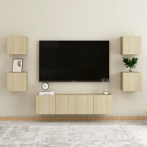  Noćni ormarić 2 kom boja hrasta 30,5x30x30 cm konstruirano drvo Slike