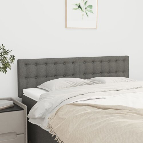  Uzglavlja tamnosiva 144x5x78/88 cm od tkanine Cijene