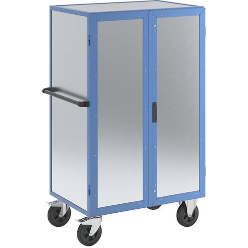 eurokraft pro Pomična omara, DxŠxV 1050 x 740 x 1785 mm, krilna vrata iz pocinkane jeklene pločevine, nosilnost 500 kg Cene