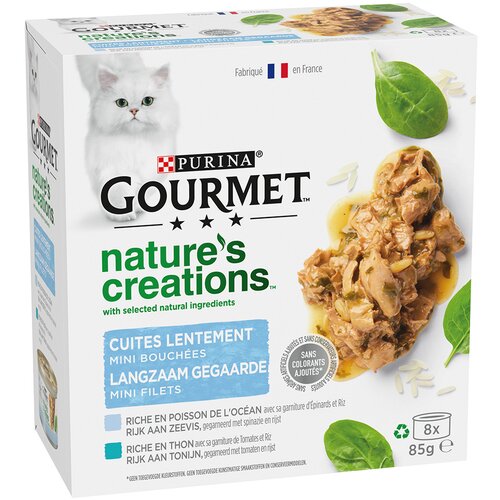 Gourmet Nature's Creations 8 x 85 g - Morske ribe in tuna Cene