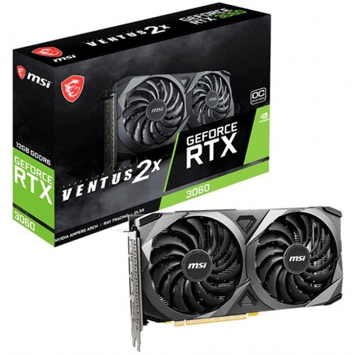 MSI Video Card Nvidia RTX 3060 VENTUS 2X 12G OC RTX 3060 12GB GDDR6 192-bit | Eponuda.ba