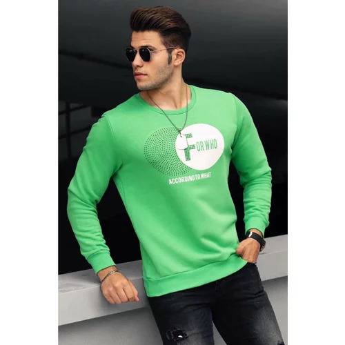 Madmext Sweatshirt - Green - Regular fit