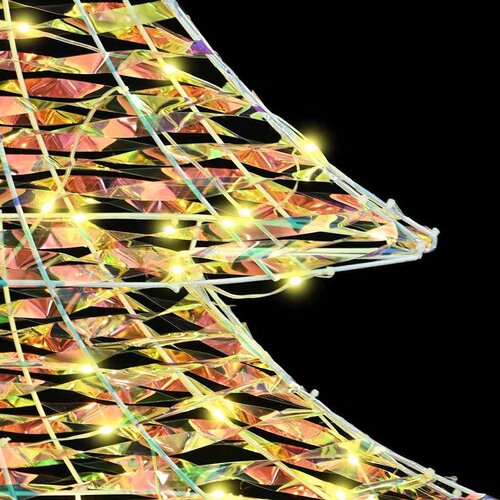 VidaXL Božićno drvce s 240 LED svjetlima Topla bijela 180 cm PET Slike