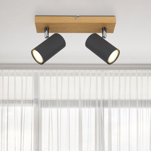 Globo Robby Stropni reflektor (35 W, Do x &amp;Scaron; x V: 26 x 6 x 12 cm, Les, GU10) Slike