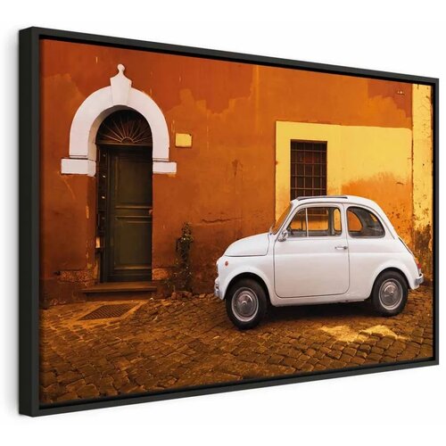  Slika - Italian Street (1 Part) Wide 120x80 U crnom drvenom okviru Cene