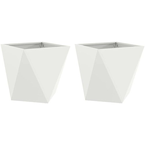  Sadilica 2 pcs Bijelo 40 x 40 x 40 cm Čelik Slike